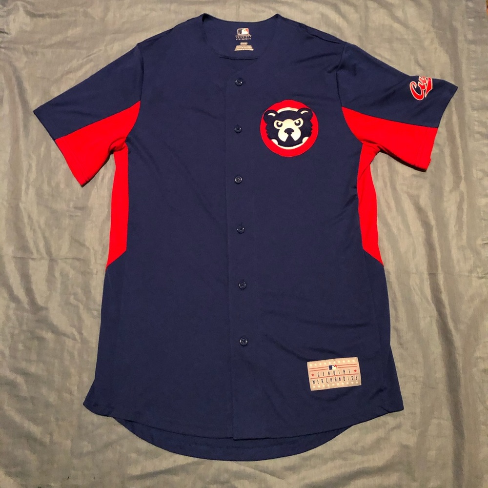 Vintage logo MLB Chicago cubs stitched jersey